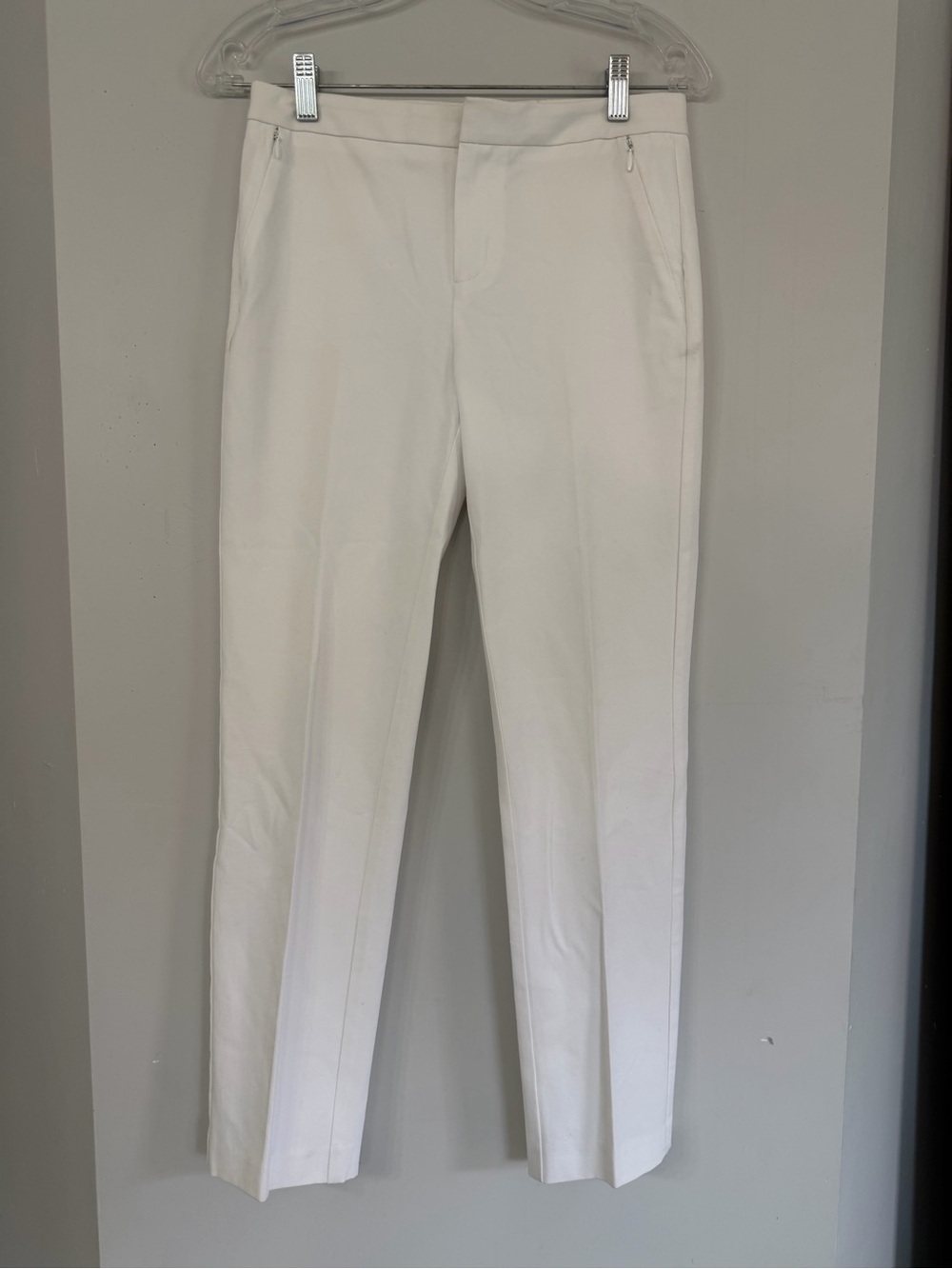 Kobi Halperin Women’s Size 6 Designer White Trouser Dress Pants Office Work